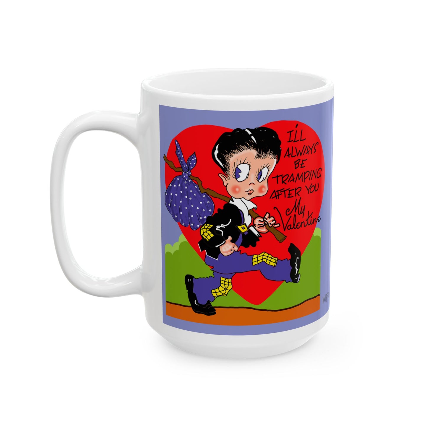 Valentine Tramp Ceramic Mug - My Valentine Comic Character