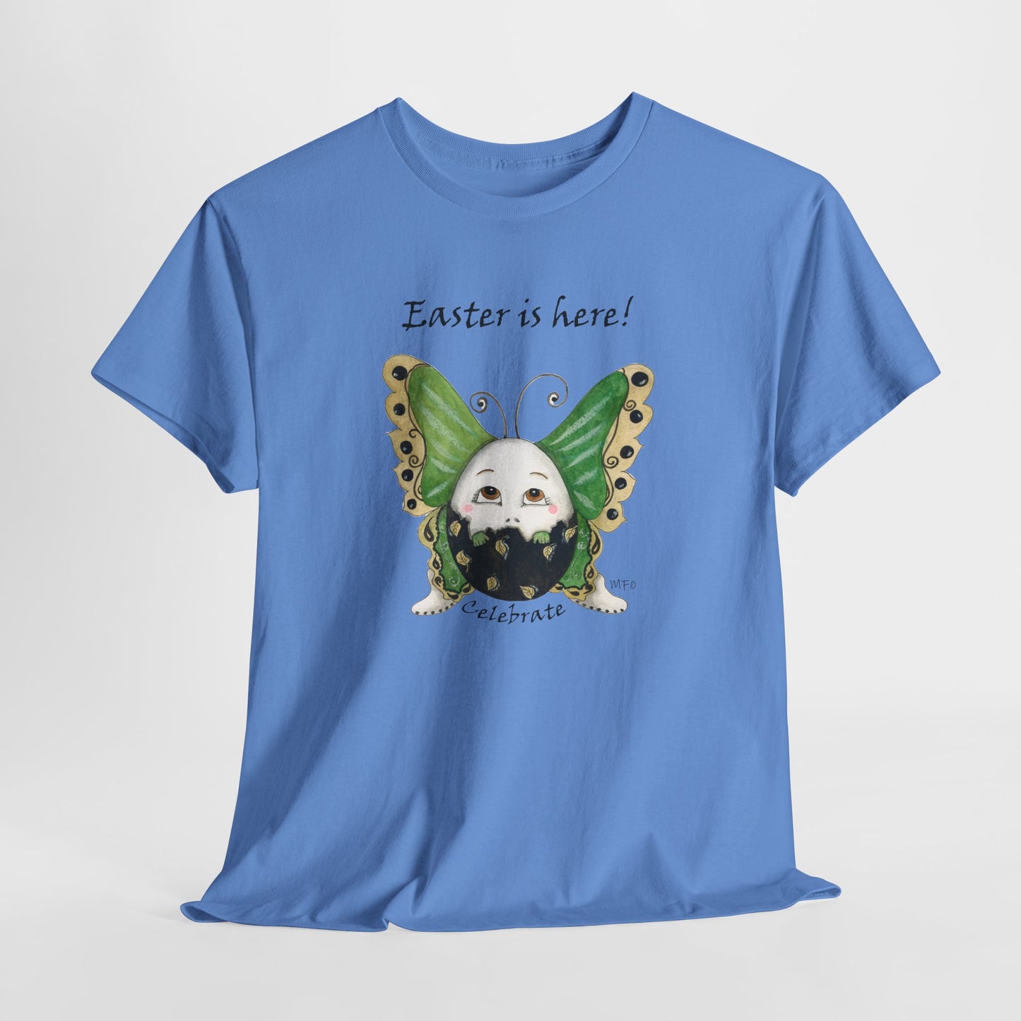 Easter Whimsical Celebration - Unisex Heavy Cotton Tee by artist Marie Frederique