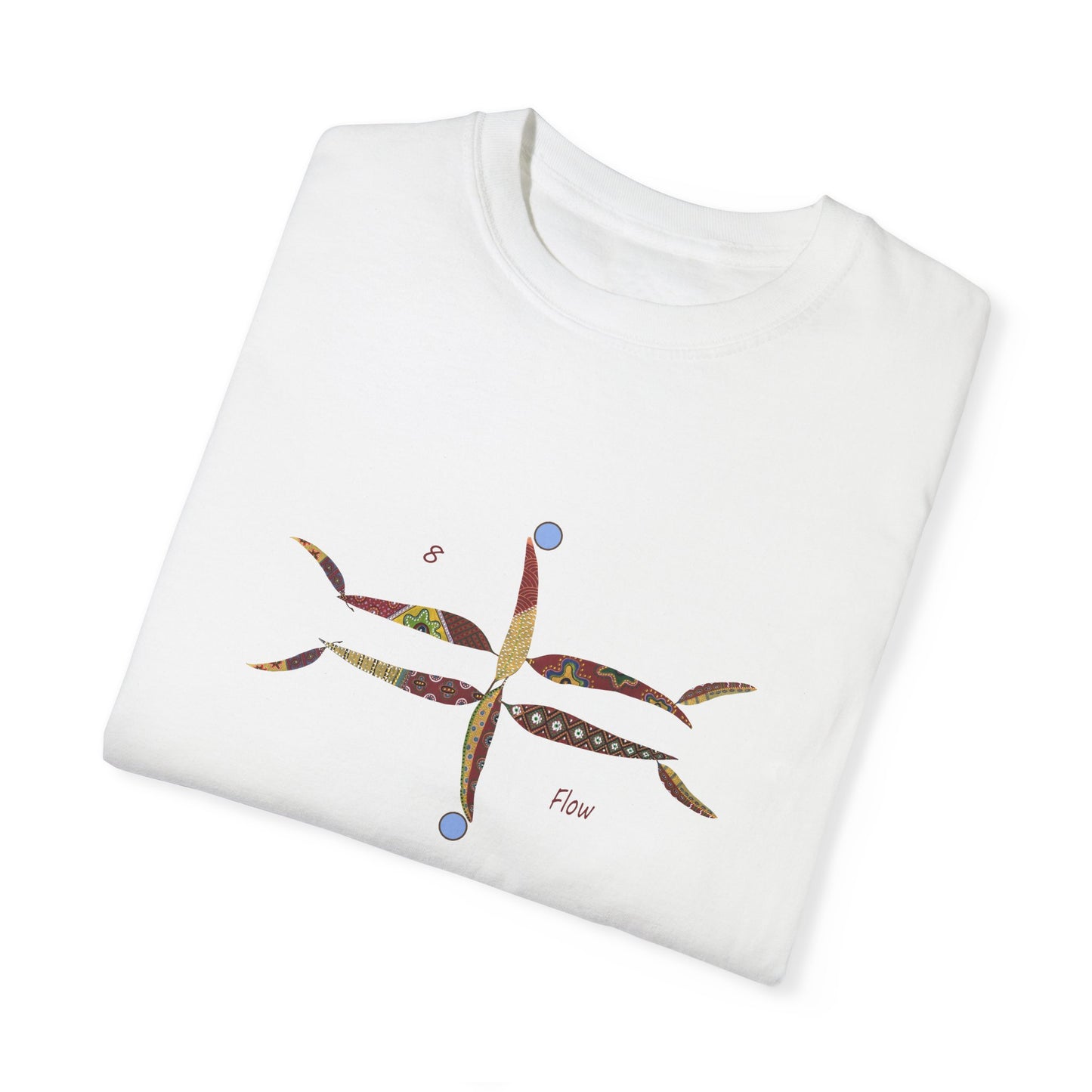 Essassani symbol # 8 "Flow" - Unisex Garment-Dyed T-shirt by Artist Marie Frederique