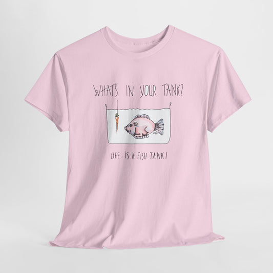 Fish Tank Collection, Pork Fish Aquarium T-Shirt by artist Marie Frederique