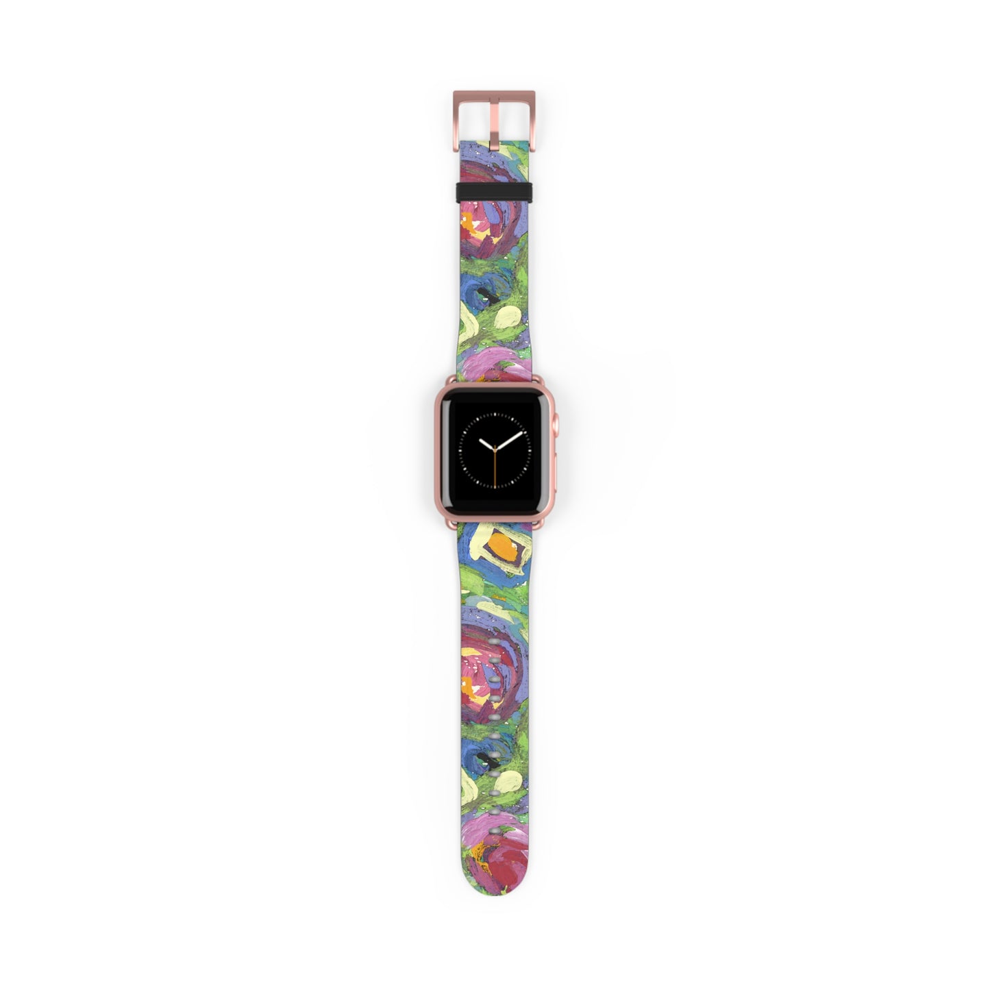 Abstract Series, Pretty & Fun multicolored faux leather Watch Band by artist Marie Frederique