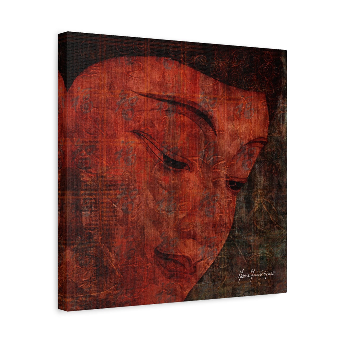 Buddha Smile, elegant, sophisticated print by artist Marie Frederique