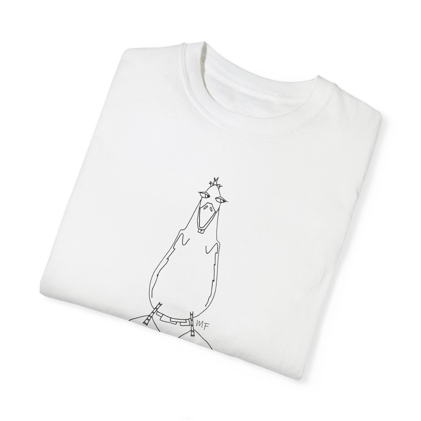 Duck lovers - You're Driving me Quackers! whimsical duck - Unisex Garment-Dyed T-shirt by artist Marie Frederique (S - 4XL)