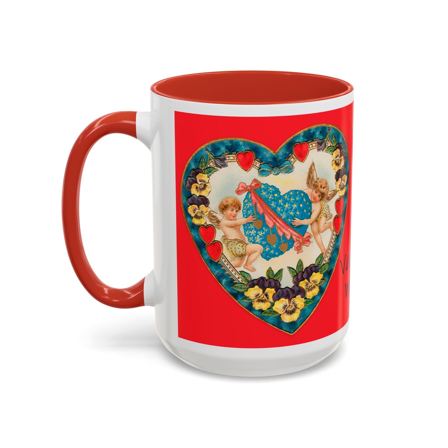 Valentine Hearts image mug 11oz or 15 oz