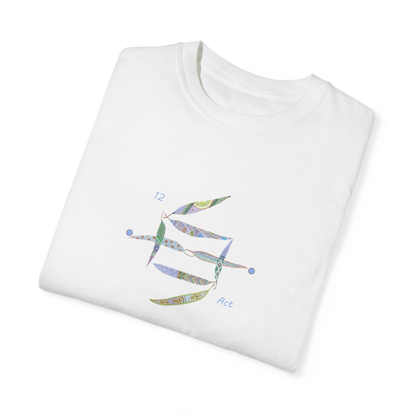 Essassani symbol # 12 "Act" - Unisex Garment-Dyed T-shirt by Artist Marie Frederique