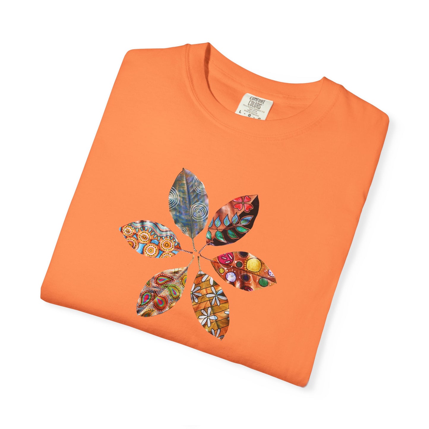 Leaf Wheel Unisex Surfing T-shirt by artist Marie Frederique