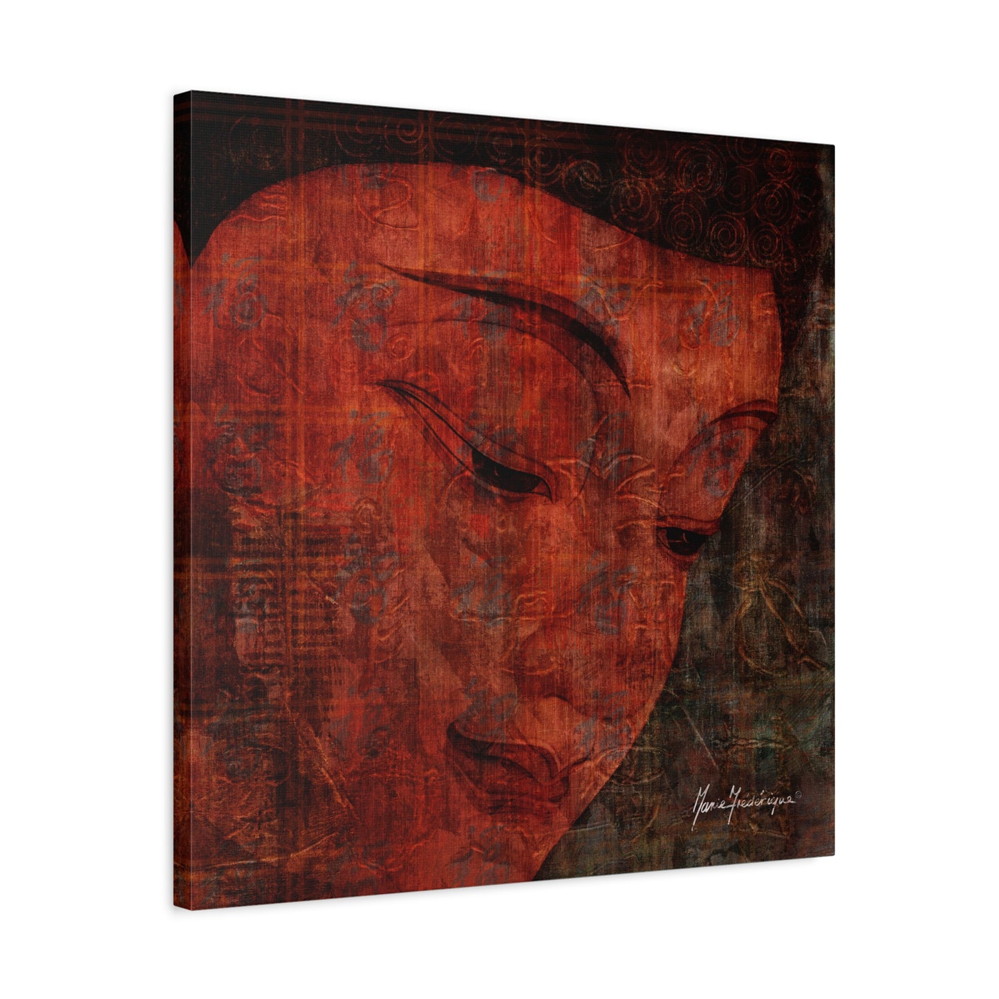 Buddha Smile, elegant, sophisticated print by artist Marie Frederique