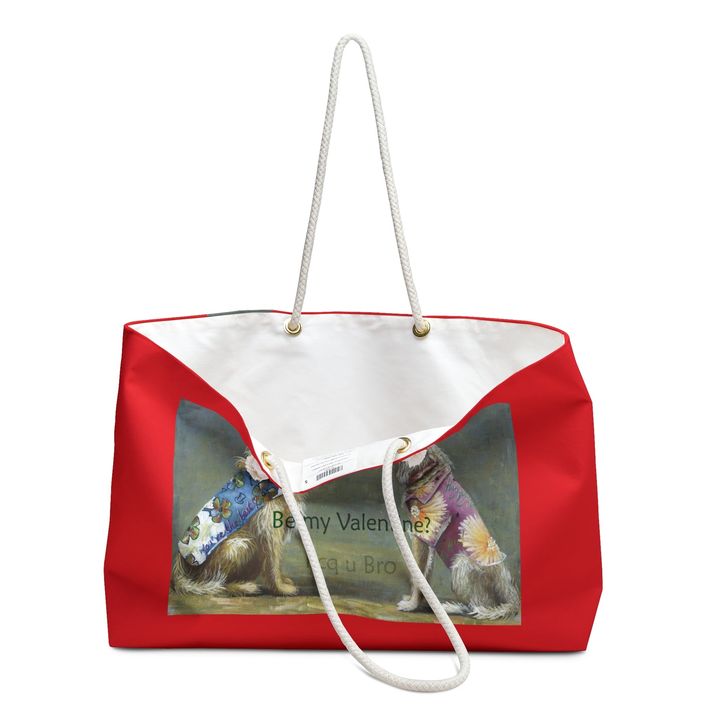 Valentine Weekender Bag - Adult humor by artist Marie Frederique