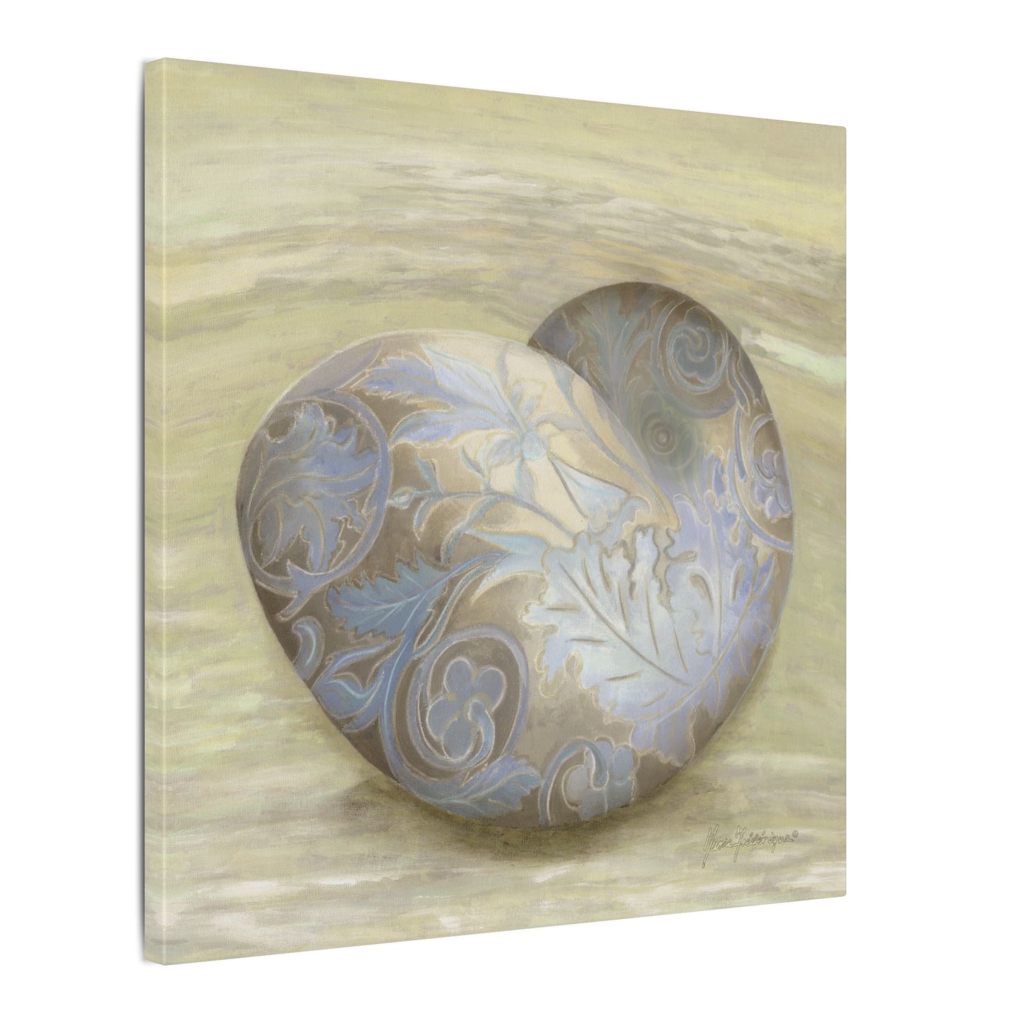 Serene Shell 2 printed Art Canvas by artist Marie Frederique