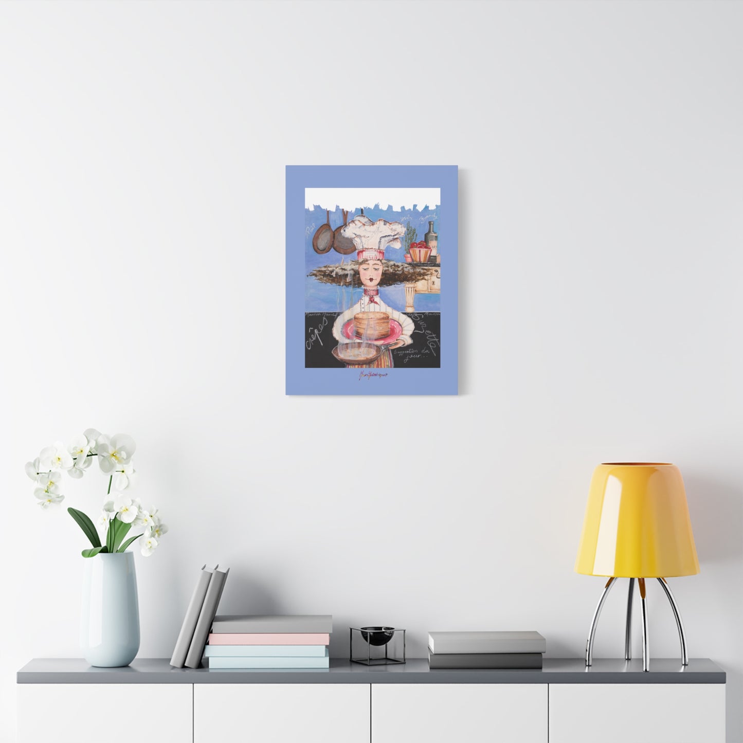 Chef Art Canvas Print — Crepe Susette from Chefetteville collection by artist Marie Frederique