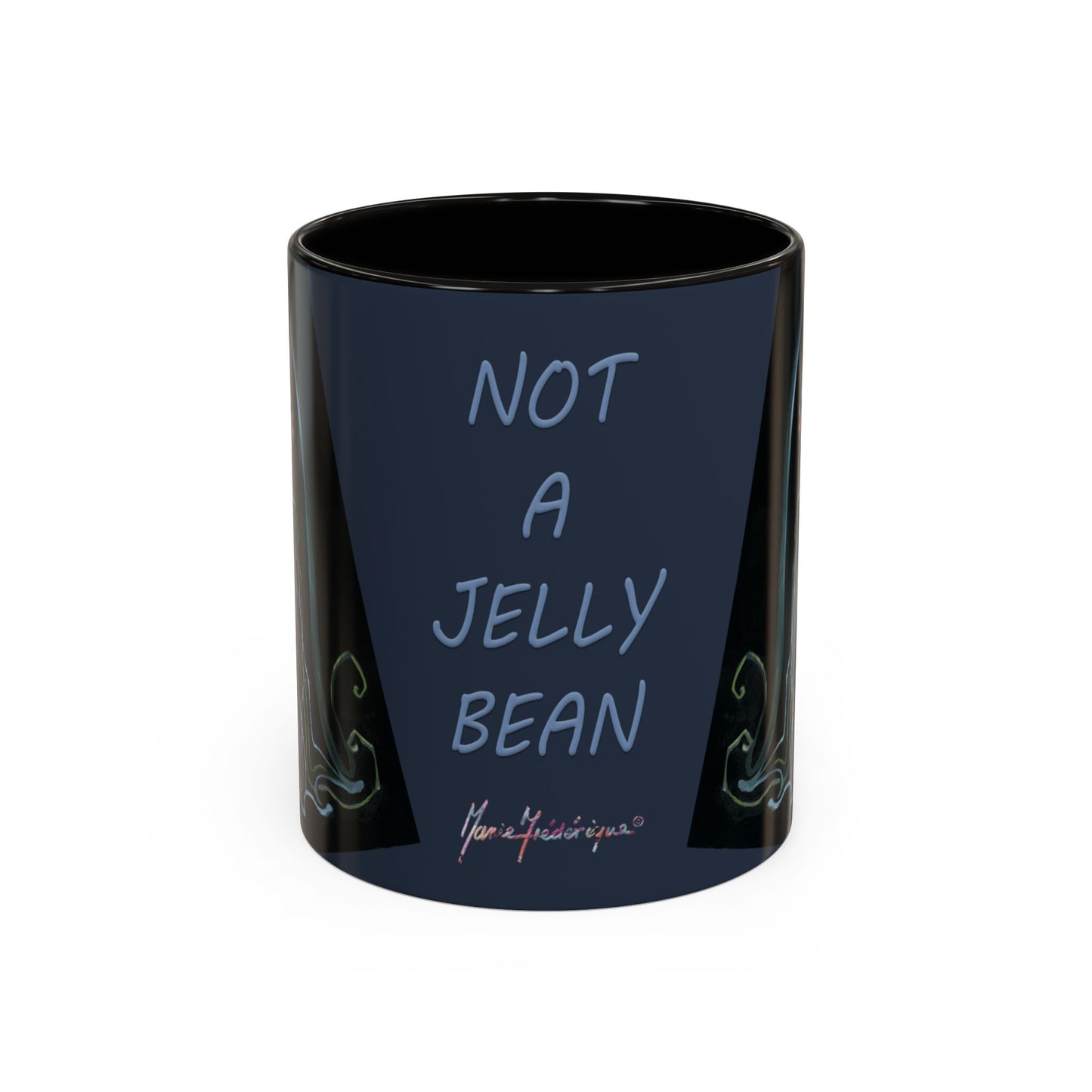 Jelly Fish - "Not a Jelly Bean" Colorful Mug by artist Marie Frederique
