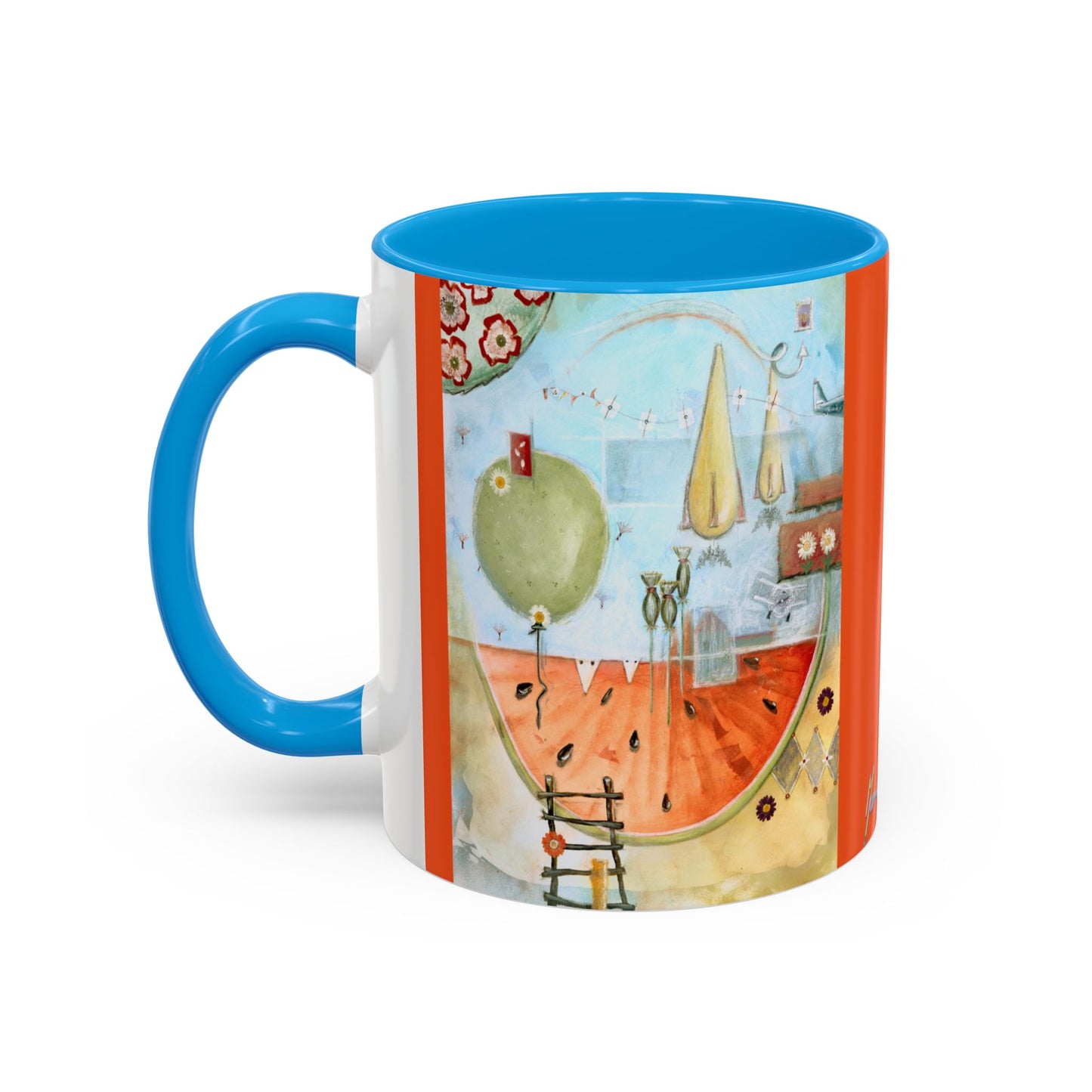 I AM ENOUGH - Colorful Mug by artist Marie Frederique