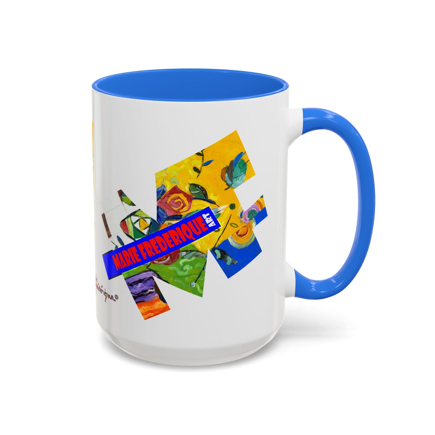 MF ART, multicolored abstract - Colorful Mug by artist Marie Frederique