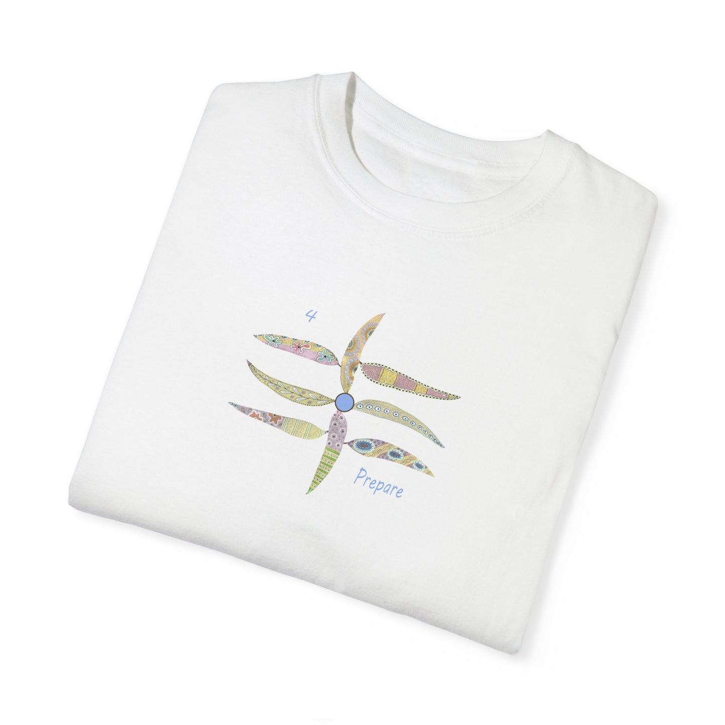 Essassani symbol # 4 "Prepare" - Unisex Garment-Dyed T-shirt by Artist Marie Frederique