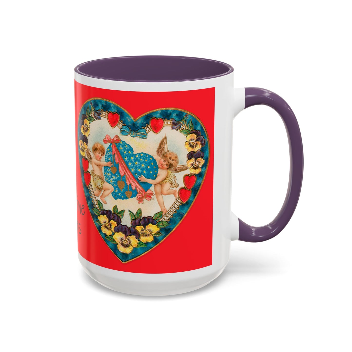 Valentine Hearts image mug 11oz or 15 oz