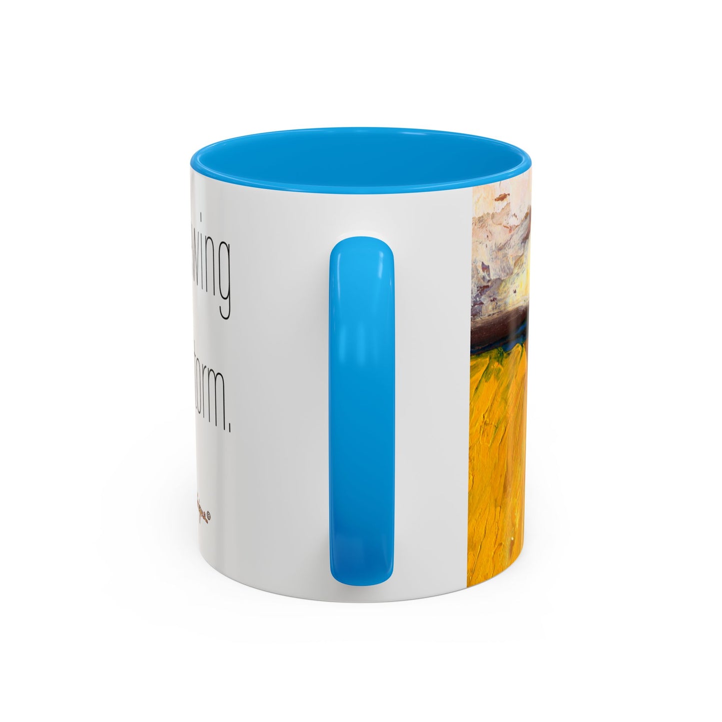 Brewing up a Storm, Colorful Mug by Artist Marie Frederique