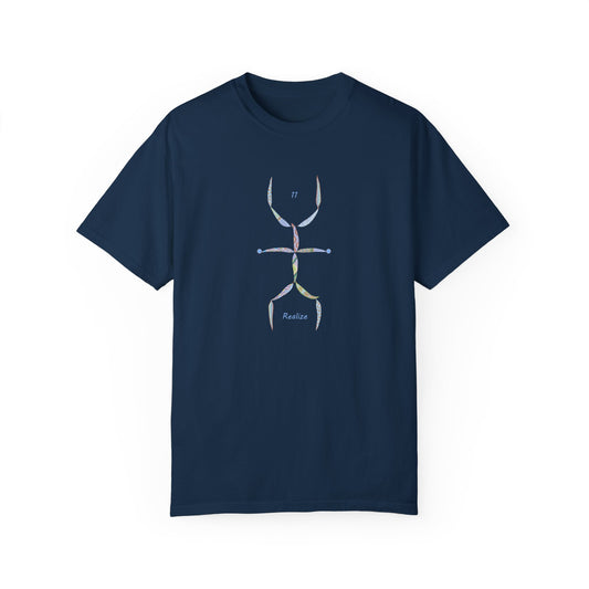 Essassani symbol # 11 "Realize" - Unisex Garment-Dyed T-shirt by Artist Marie Frederique