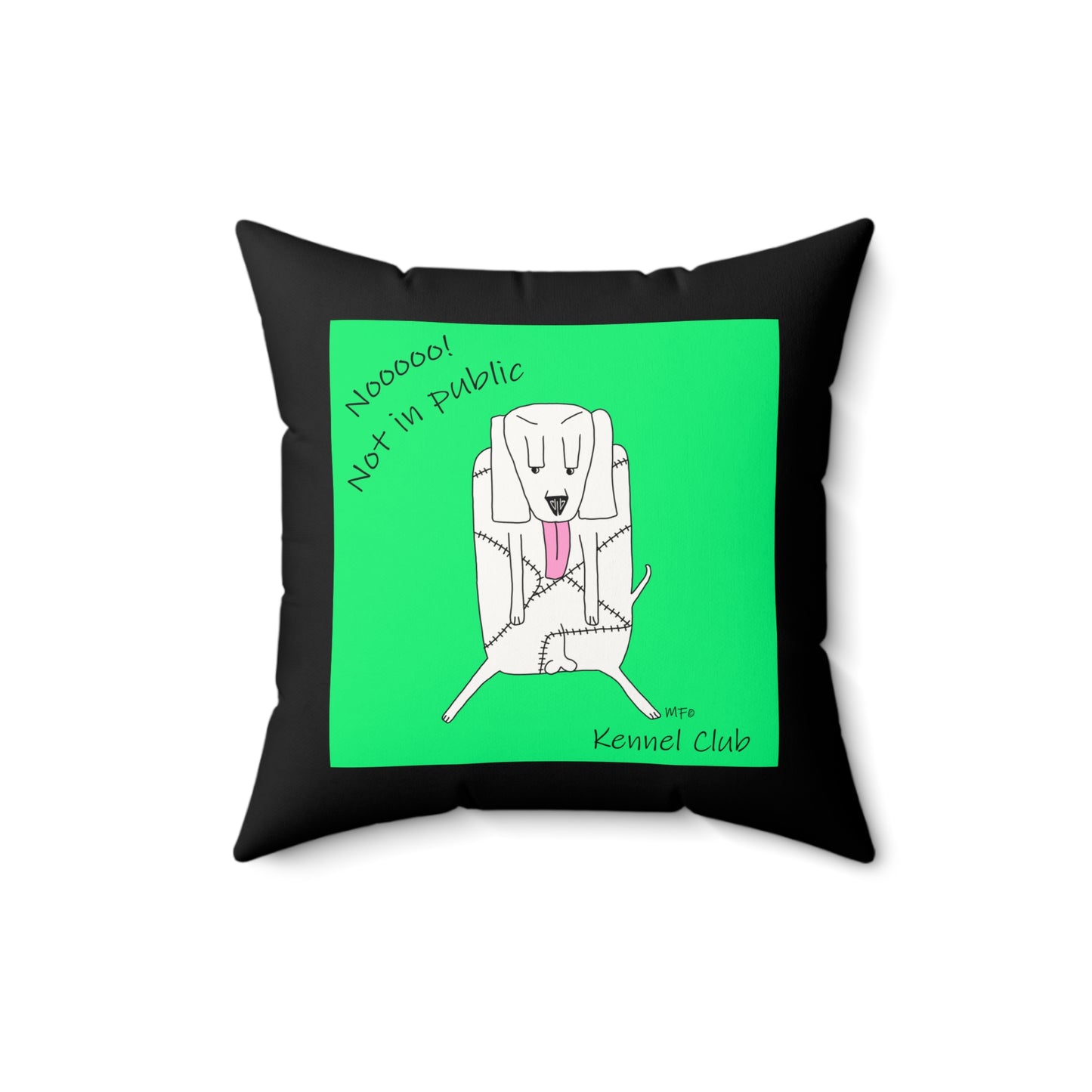 Funny Dog-Themed Faux Suede Square Pillow - Perfect for Pet Lovers!