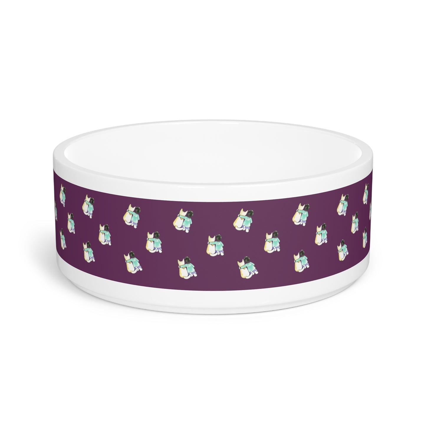 CTS Pet Bowl in purple BY Artist Marie Frederique