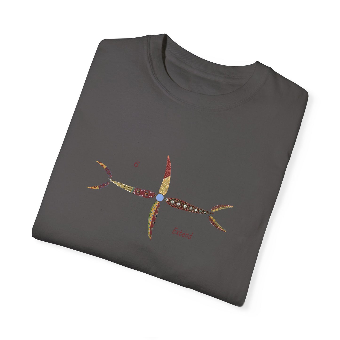 Essassani symbol # 6 "Extend" - Unisex Garment-Dyed T-shirt by Artist Marie Frederique