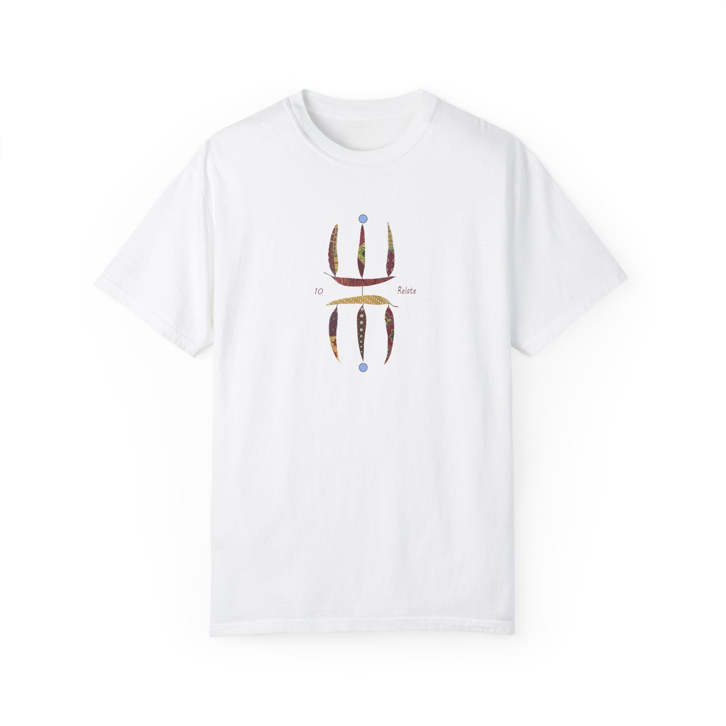 Essassani symbol # 10 "Relate" - Unisex Garment-Dyed T-shirt by Artist Marie Frederique