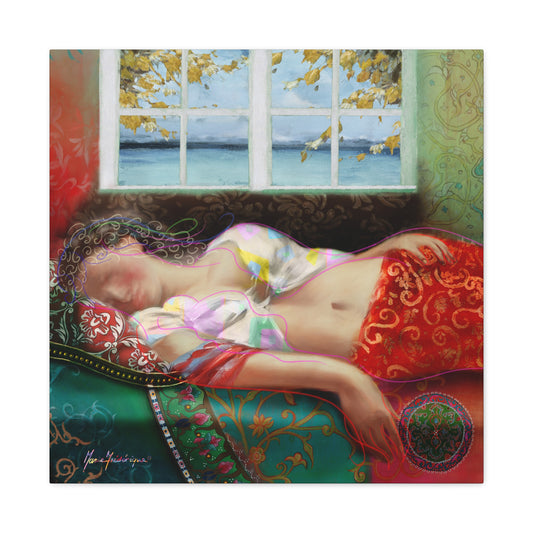 Mid-Day Nap, Dreamy Abstract Wall Art, by artist Marie Frederique