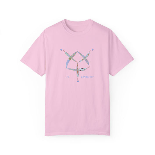 Essassani symbol # 14 "Connector" - Unisex Garment-Dyed T-shirt by Artist Marie Frederique