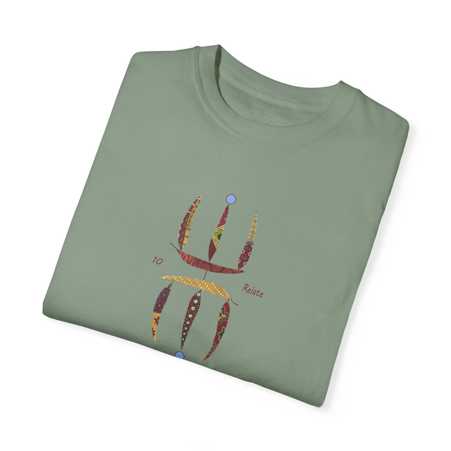 Essassani symbol # 10 "Relate" - Unisex Garment-Dyed T-shirt by Artist Marie Frederique