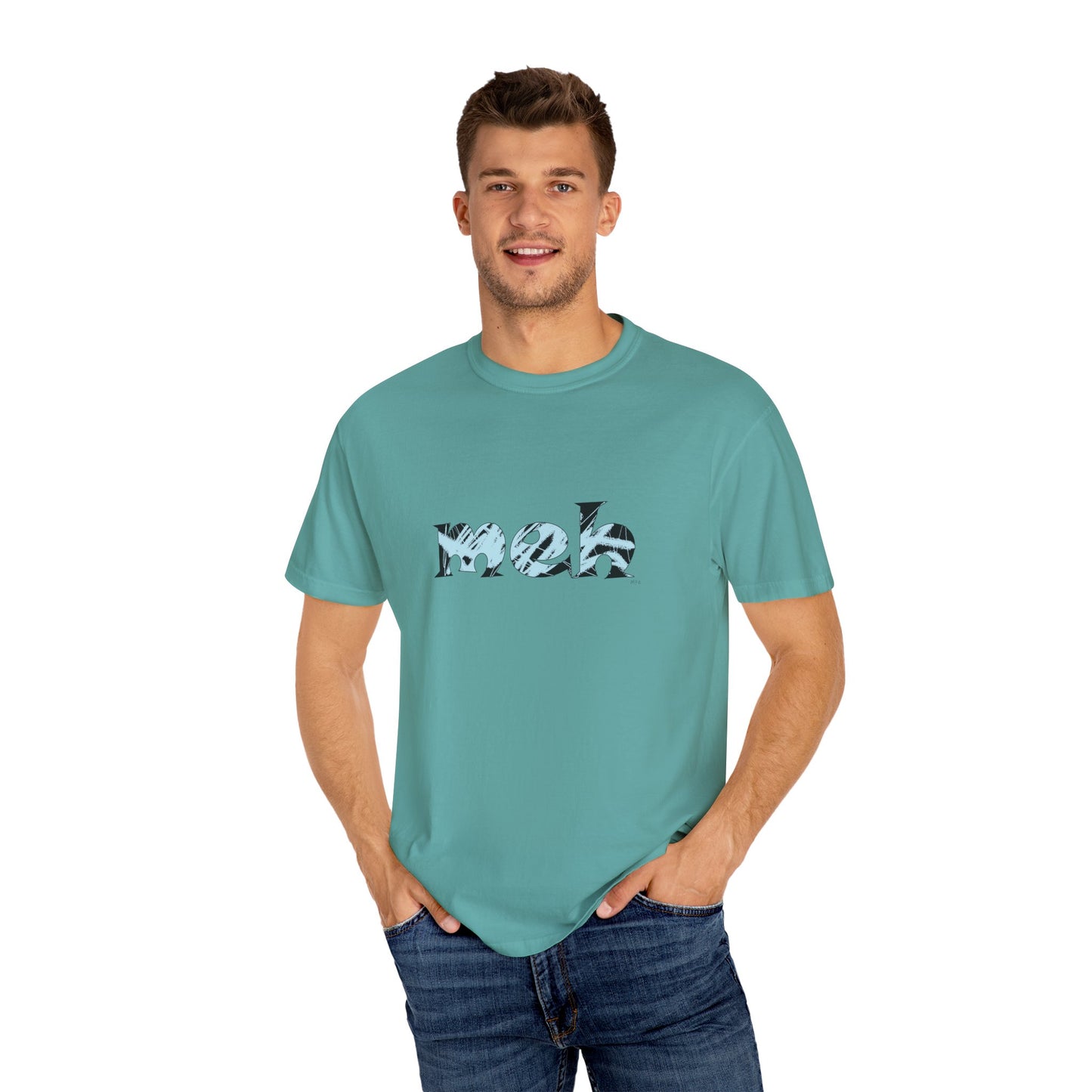 Meh, Street Chill Vibes - Comfortable Cotton Top by artist Marie Frederique