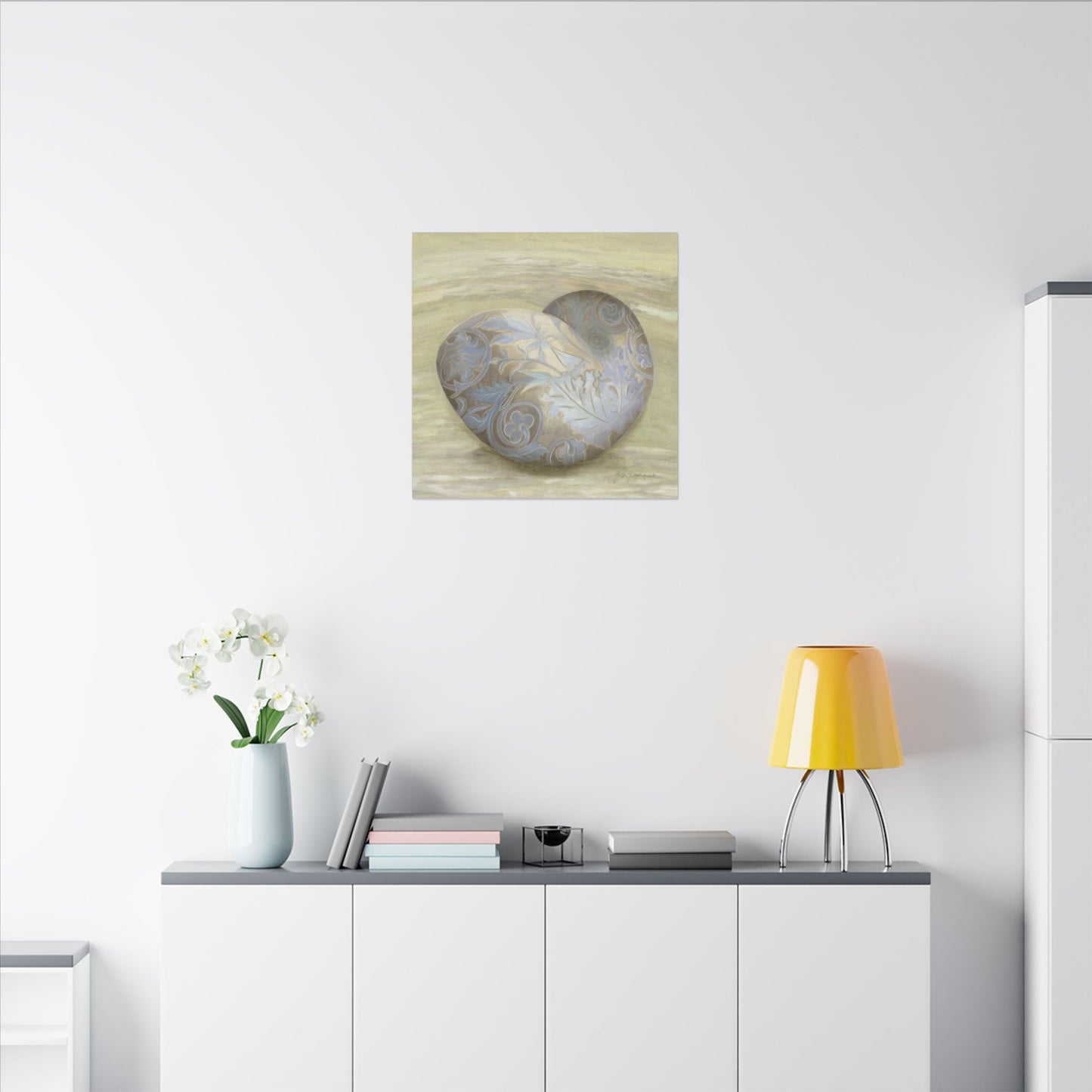 Serene Shell 2 printed Art Canvas by artist Marie Frederique