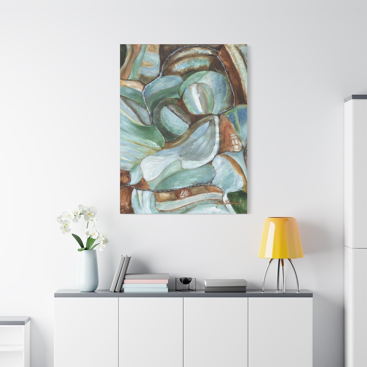 Abstract Nature Canvas Art Print by artist Marie Frederique